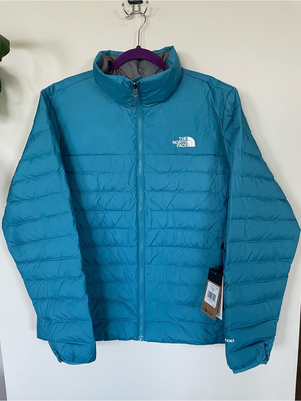 NWT The North Face Men’s Minoqua Down Coat Puffer Jacket Digital Steel Size L